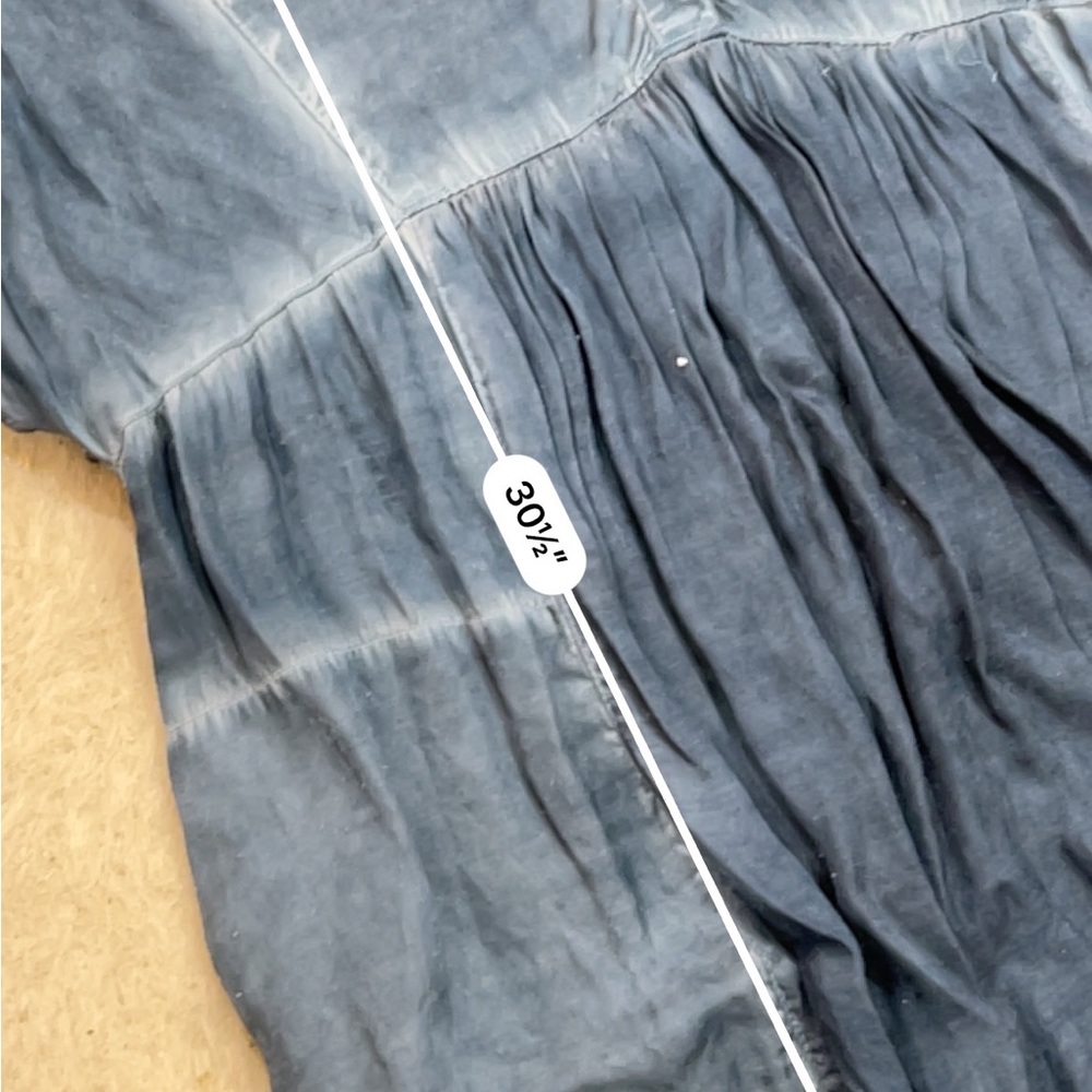 Free people blue rayon tunic dress - Picture 6 of 6
